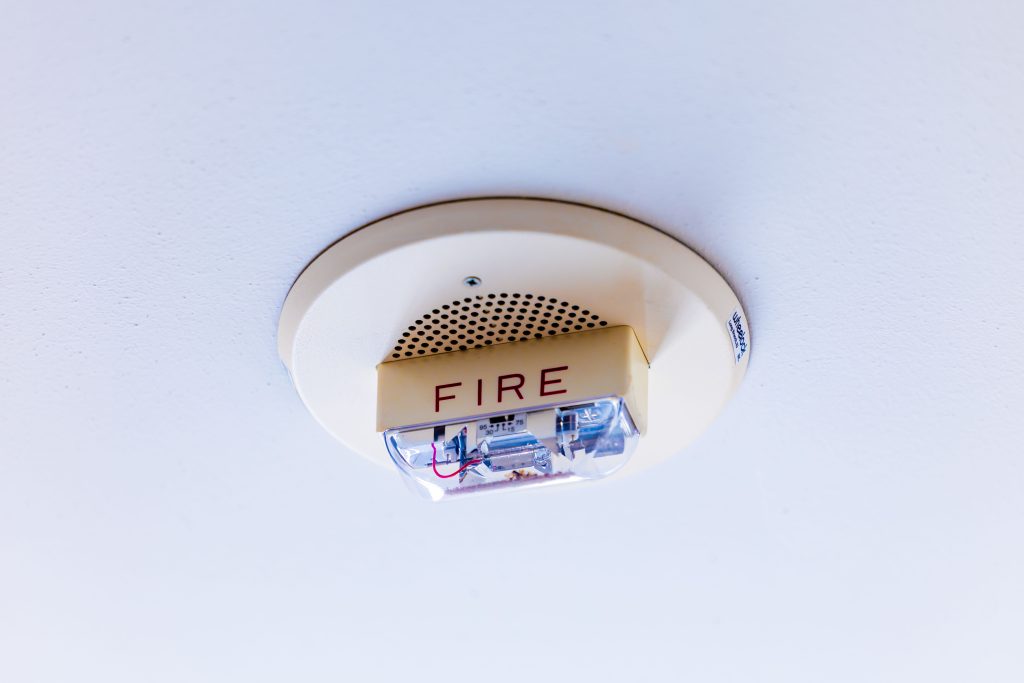 Détecteur incendie plafond bip alarme sécurité