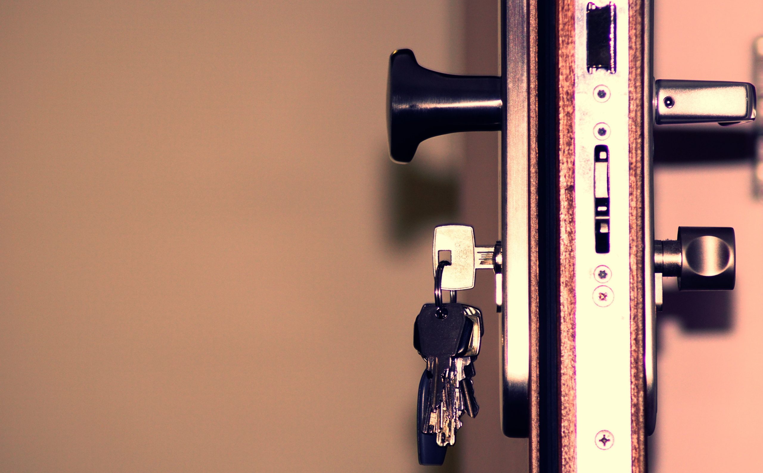 Serrure de porte et clés système sécurité